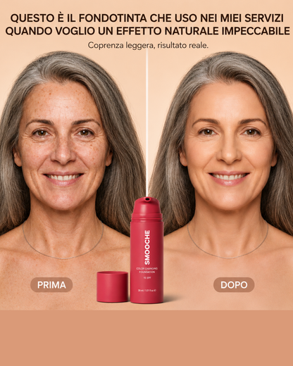 Smooche™-Fondotinta che cambia colore adatto al tono naturale della pelle SPF15